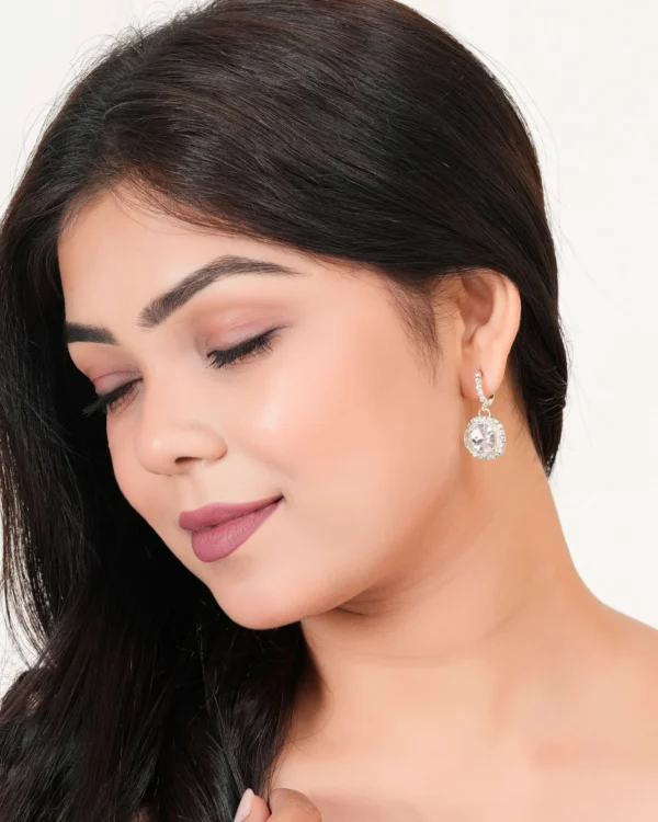 Women’s Square Drop Earrings, Dangling Silver Earrings, Hammered Earrings, Geometric Earrings, Ethnic Earrings, Boho Earrings, Statement Earrings